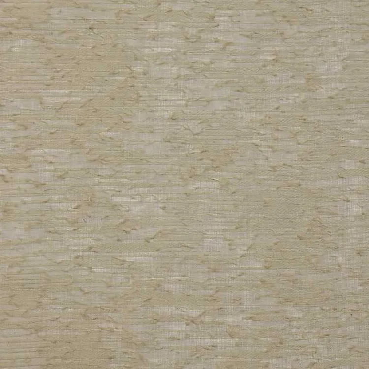 Curtains & Drapes-Kirklands Home Boucle Sheer Single Curtain Panel, 95 in. Tan