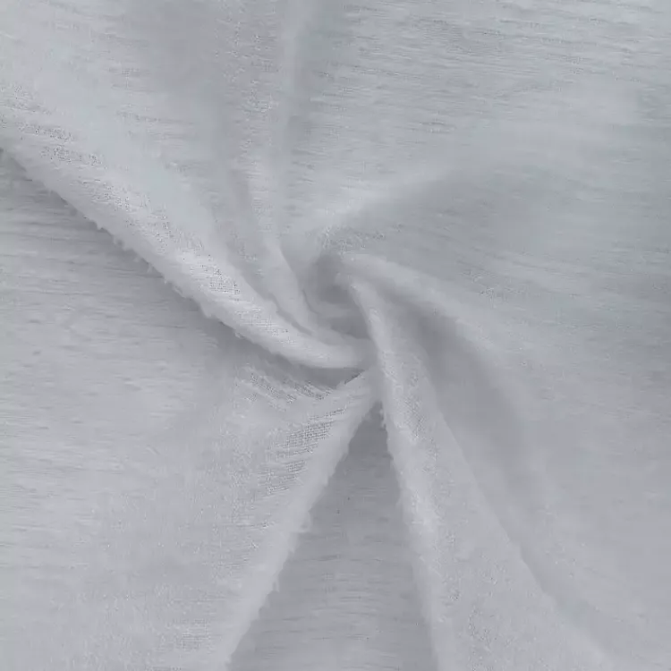 Curtains & Drapes-Kirklands Home Boucle Sheer Single Curtain Panel, 108 in. Gray