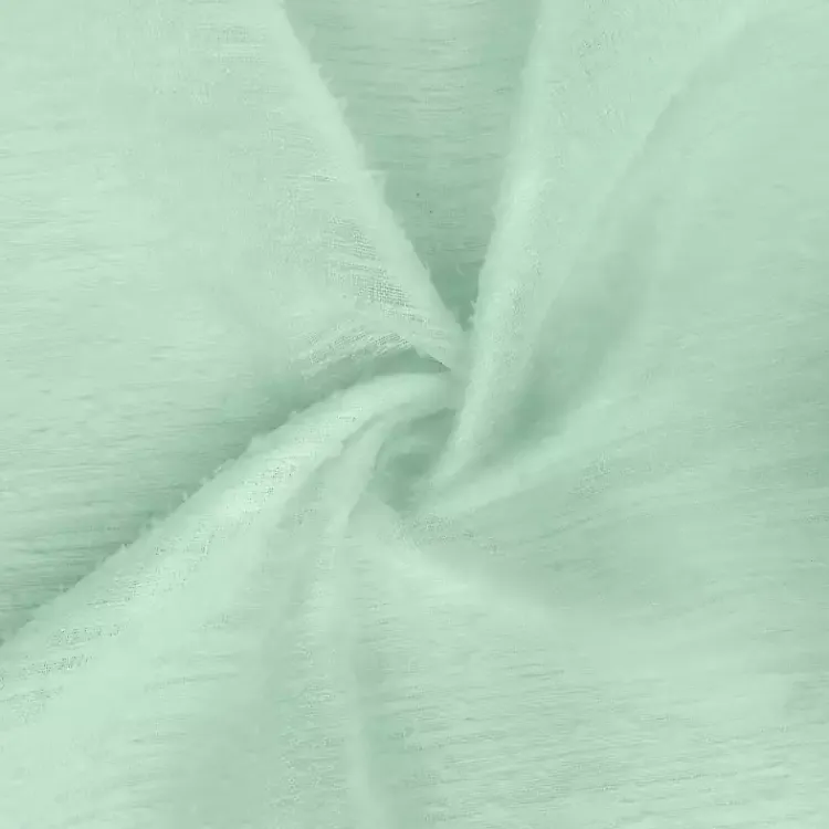 Curtains & Drapes-Kirklands Home Seafoam Boucle Sheer Curtain Panel, 108 in. Green