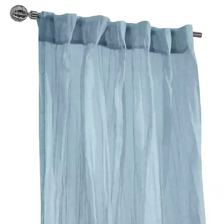 Curtains & Drapes-Kirklands Home Paloma Curtain Panel, 95 in. Blue