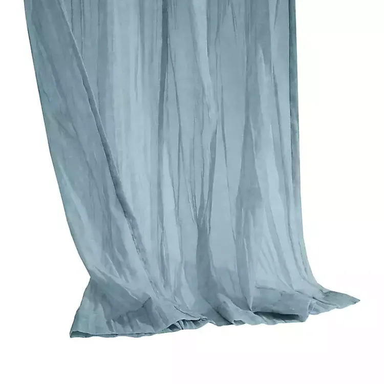 Curtains & Drapes-Kirklands Home Paloma Curtain Panel, 95 in. Blue