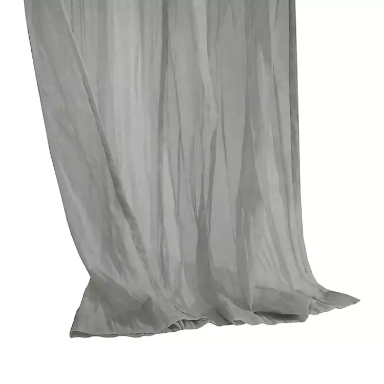 Curtains & Drapes-Kirklands Home Paloma Curtain Panel, 108 in. Gray