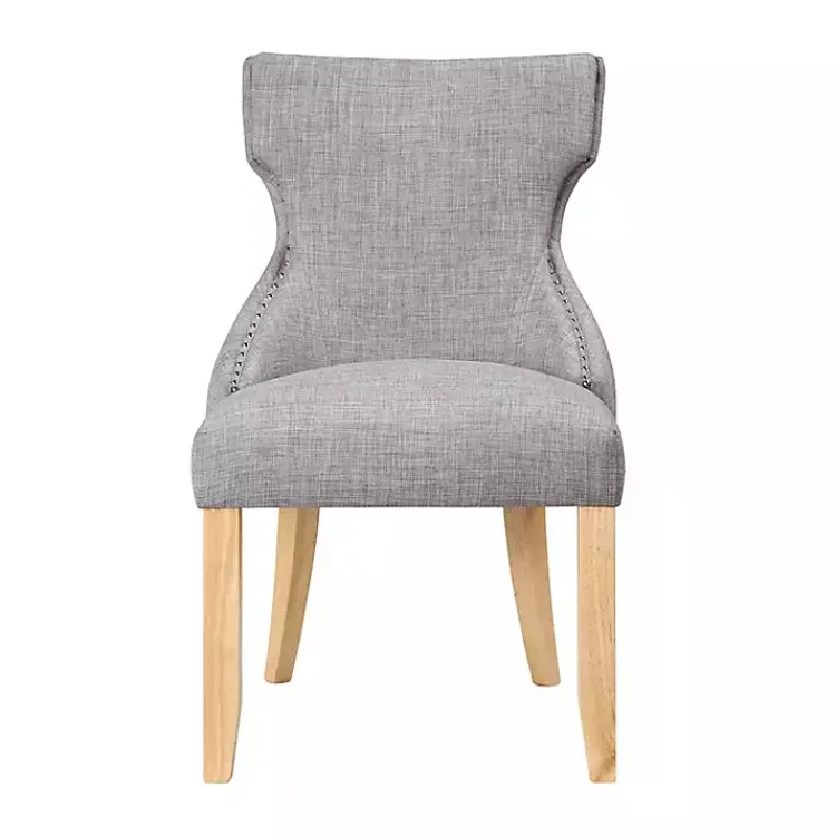 Dining Chairs-Kirklands Home Light Wingback Dining Chairs, Set of 2 Gray