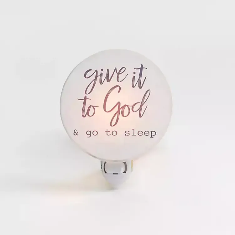 Desk Lamps & Task Lighting-Kirklands Home Give it to God Night Light