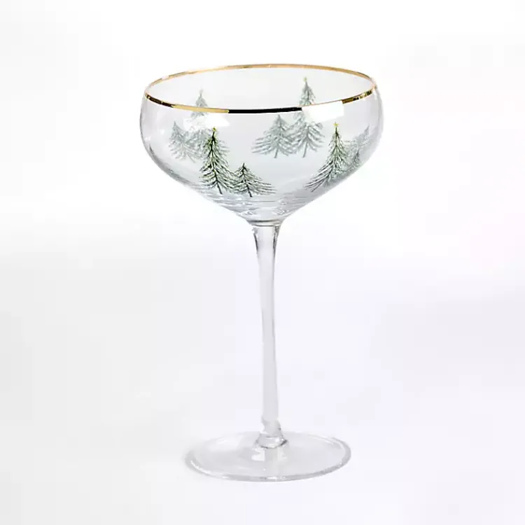 Glassware & Drinkware-Kirklands Home Evergreen Coupe Glass