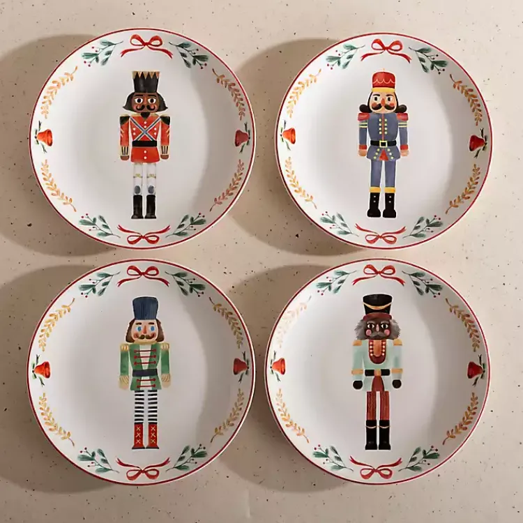 Dinnerware-Kirklands Home Nutcracker Salad Plates, Set of 4