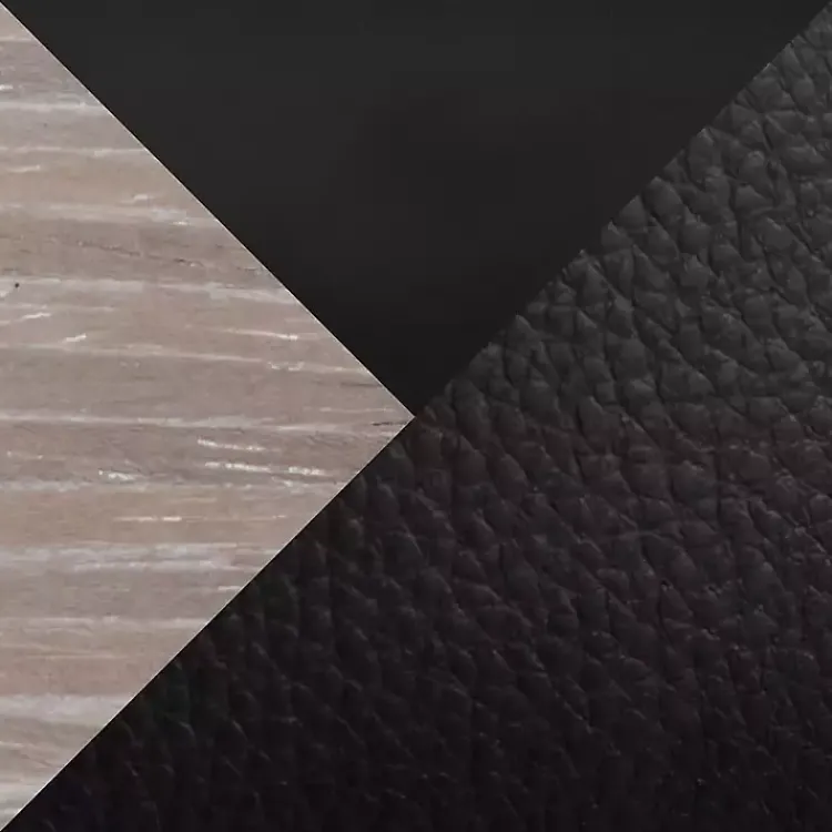 Bar Stools & Counter Height Stools-Kirklands Home Faux Leather Torino Bar Stools, Set of 2 Black