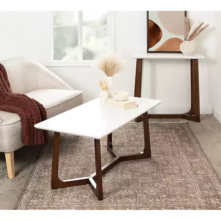 Coffee Tables-Kirklands Home and Walnut Olivia Coffee Table White