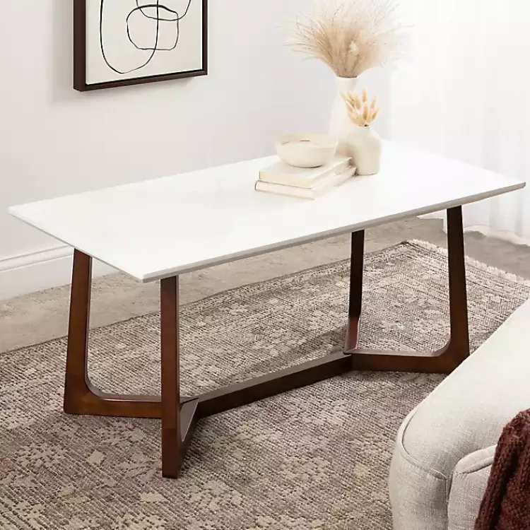 Coffee Tables-Kirklands Home and Walnut Olivia Coffee Table White