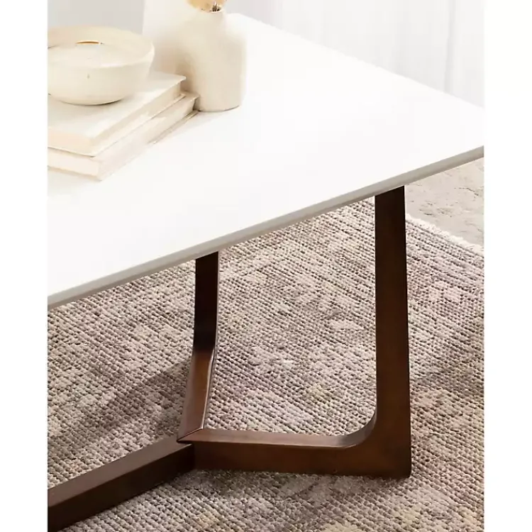Coffee Tables-Kirklands Home and Walnut Olivia Coffee Table White