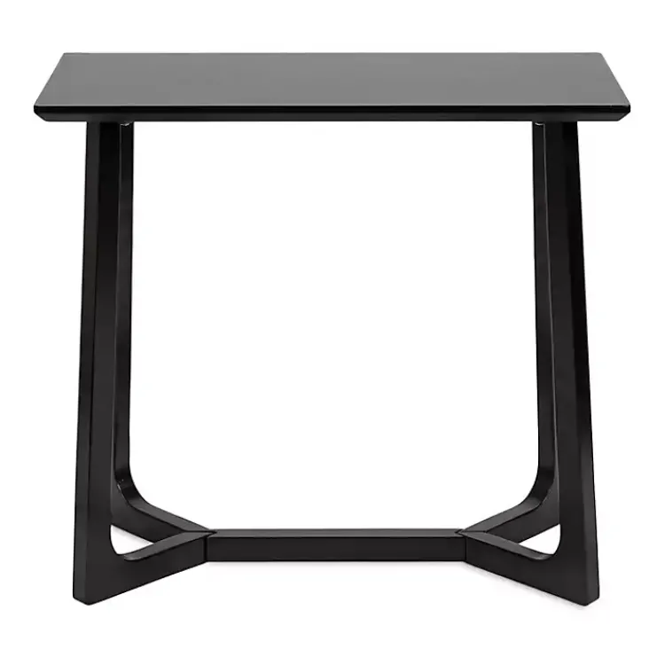Console Tables-Kirklands Home Satin Olivia Console Table Black