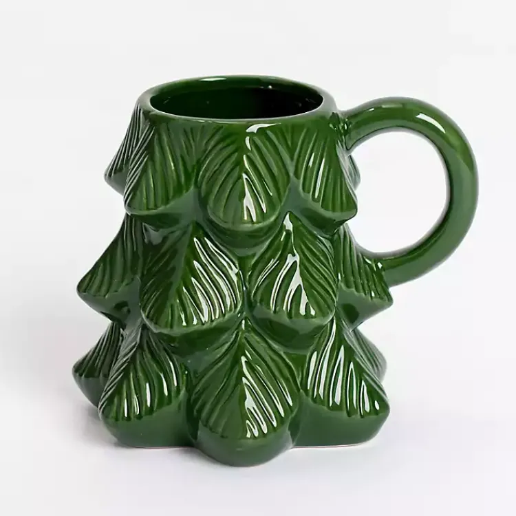 Glassware & Drinkware-Kirklands Home Ever Shaped Mug Green