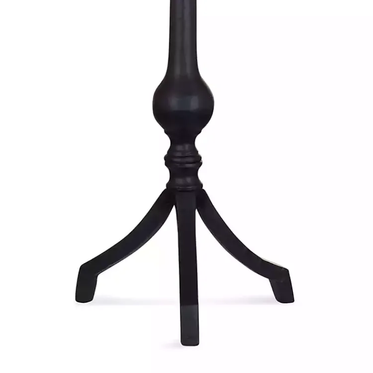 Table Lamps-Kirklands Home Black Metal Samantha Table Lamp White
