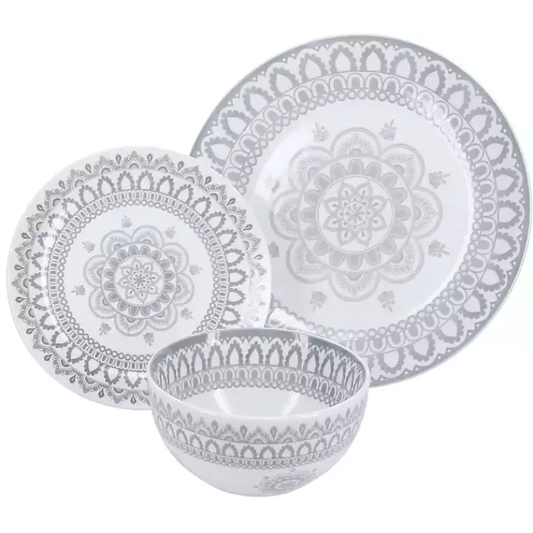 Dinnerware-Kirklands Home Stone Lila Patterned 12-pc. Dinnerware Set
