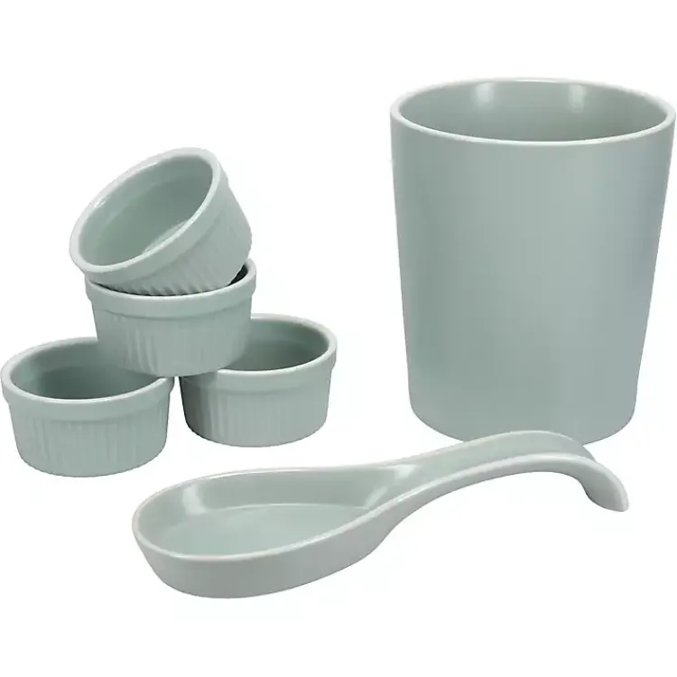 Kitchen Accessories-Kirklands Home Sage Katy 6-pc. Kitchen Accessories Set Green