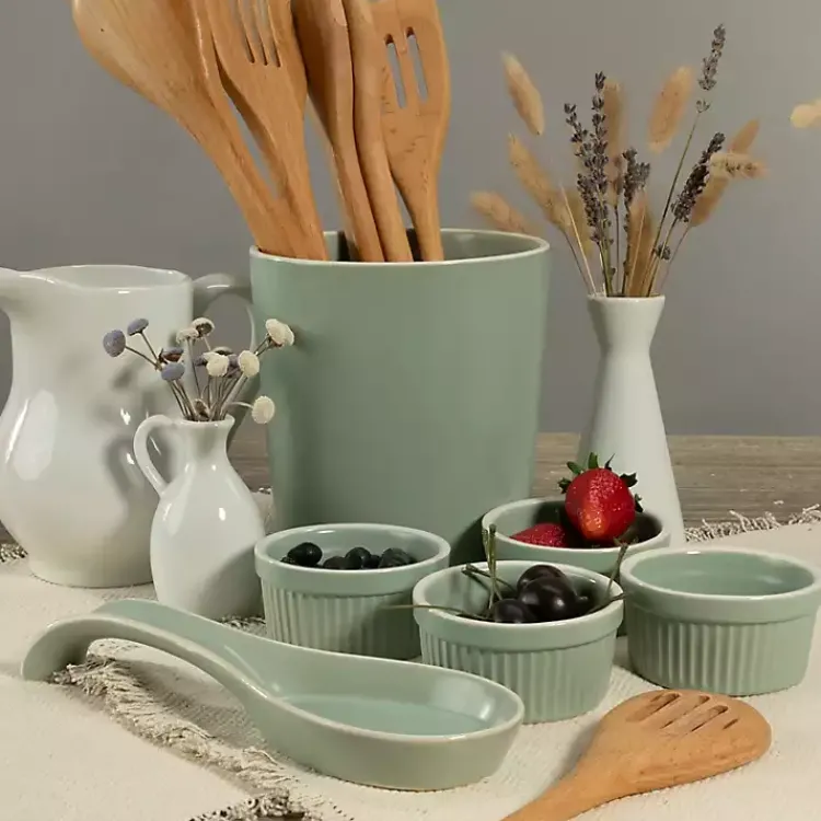 Kitchen Accessories-Kirklands Home Sage Katy 6-pc. Kitchen Accessories Set Green