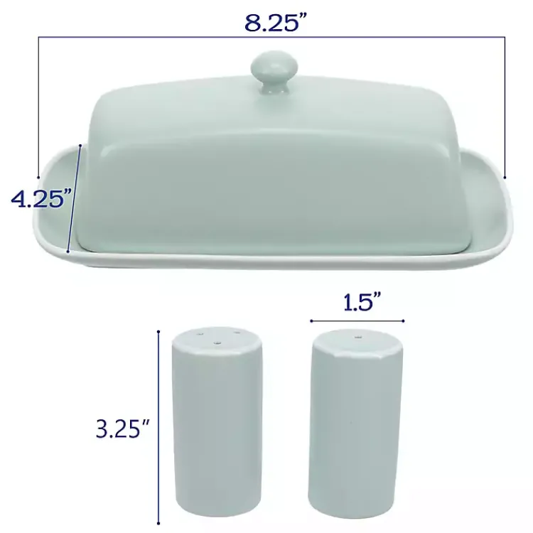 Kitchen Accessories-Kirklands Home Sage Stoneware 7-pc. Kitchen Accessories Set Green