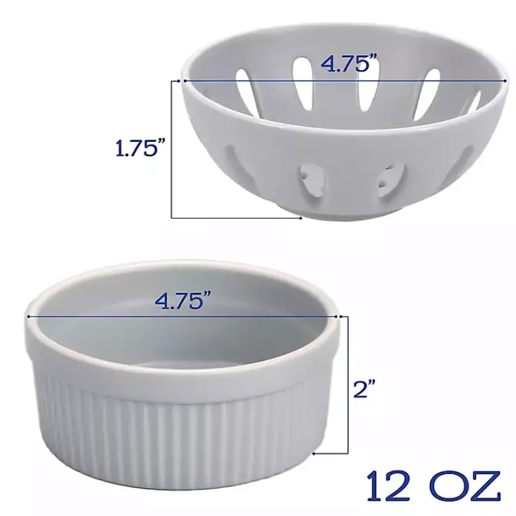 Kitchen Accessories-Kirklands Home Stone Stoneware 7-pc. Kitchen Accessories Set Gray