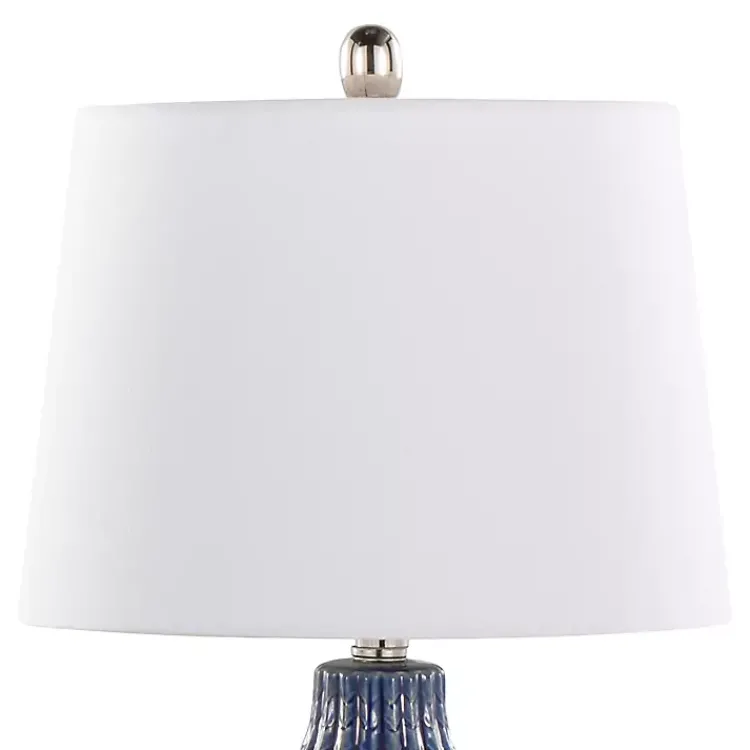 Table Lamps-Kirklands Home Navy Rockwell Table Lamps, Set of 2 Blue