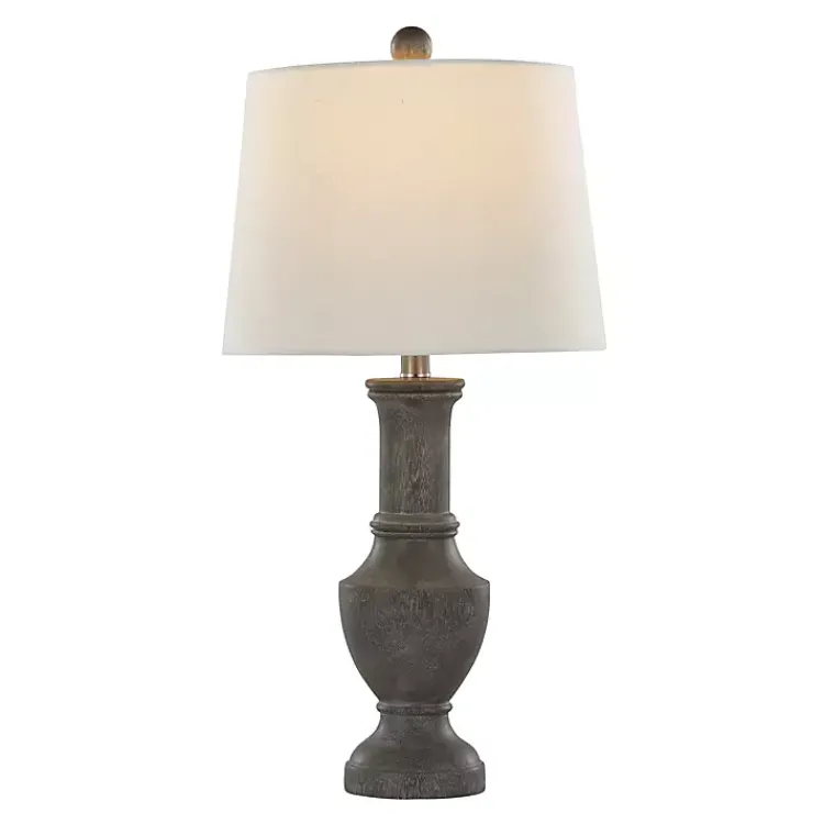 Table Lamps-Kirklands Home Dark Gray Chateau Table Lamps, Set of 2 White