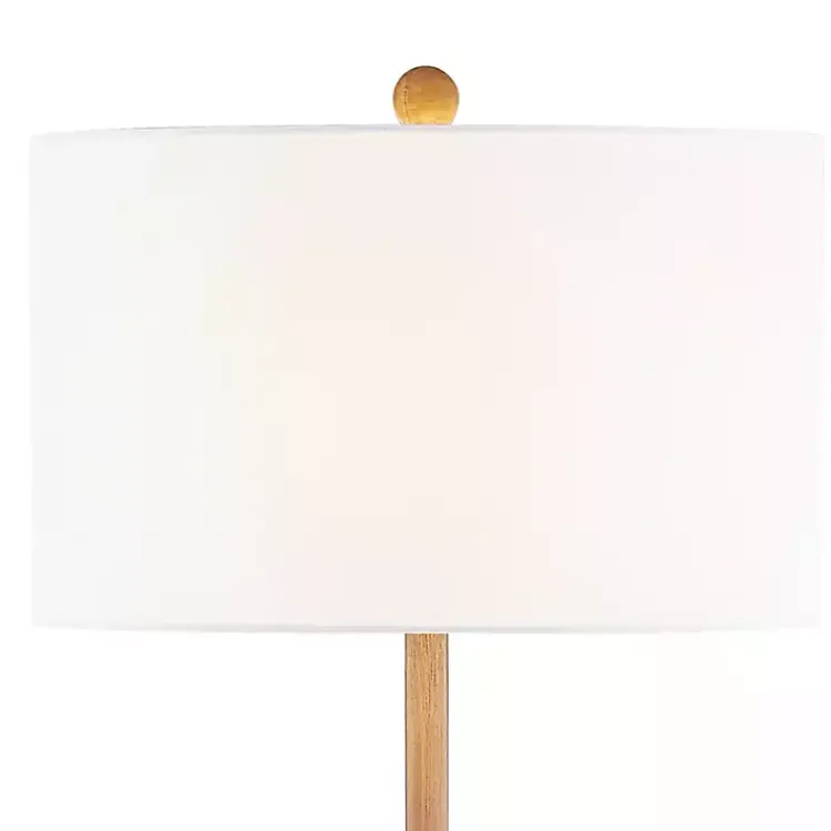 Floor Lamps-Kirklands Home Natural Contemporary Floor Lamp White