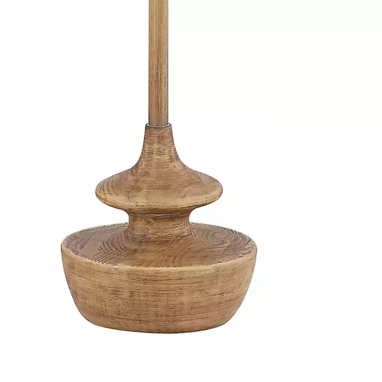 Floor Lamps-Kirklands Home Natural Contemporary Floor Lamp White