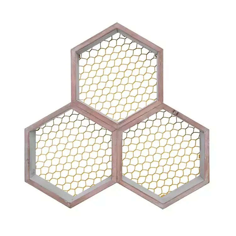 Shelves-Kirklands Home Rustic Honeycomb Wall Shelf