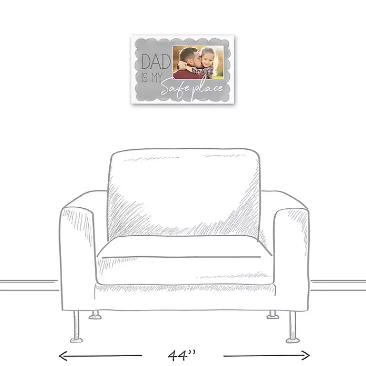 Canvas Art-Kirklands Home Personalized Dad is My Safe Place Canvas Art Print