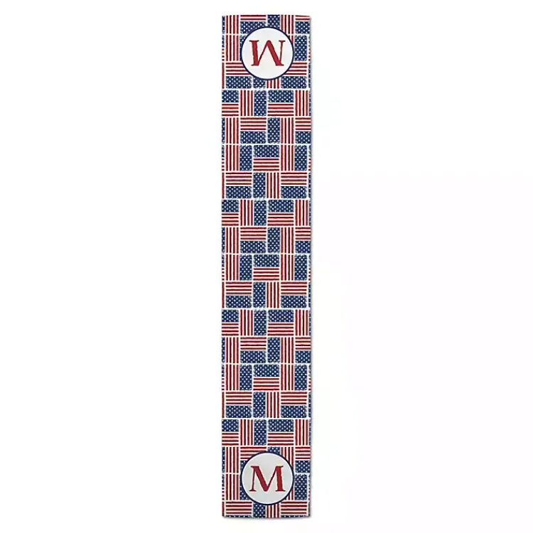 Table Linens-Kirklands Home Personalized American Flag Table Runner, 90 in.