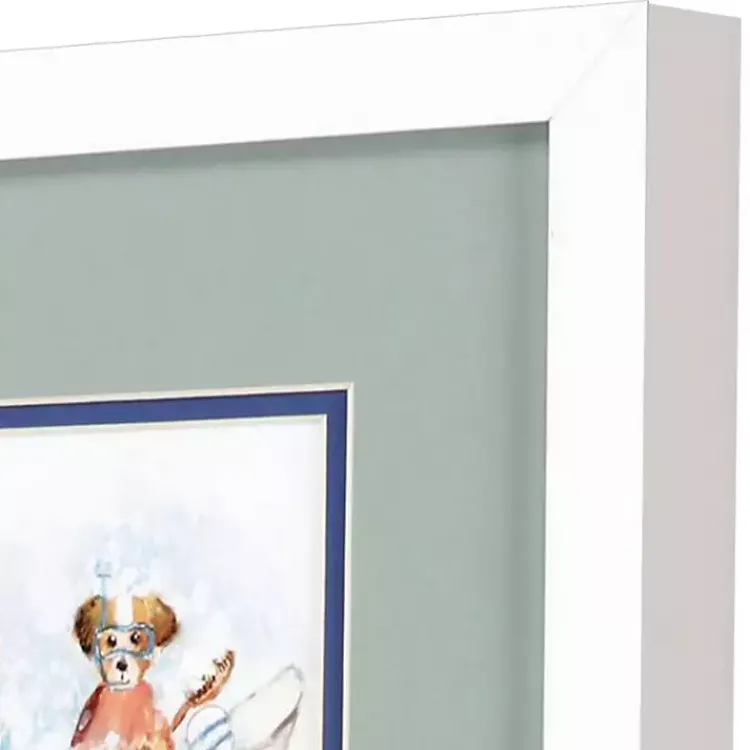 Framed Art-Kirklands Home Bathtub Pups Framed Art Prints, Set of 2