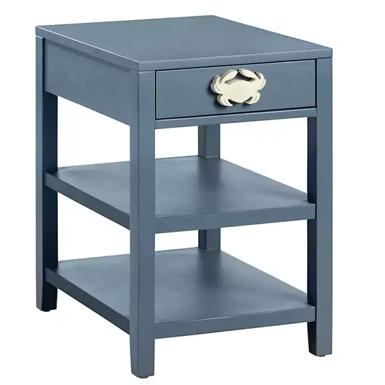 Accent & End Tables-Kirklands Home Crab Accent Table Blue
