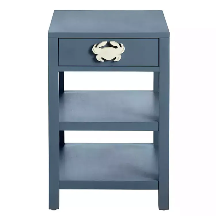 Accent & End Tables-Kirklands Home Crab Accent Table Blue