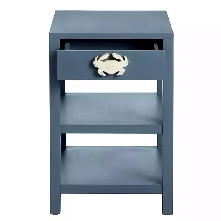 Accent & End Tables-Kirklands Home Crab Accent Table Blue
