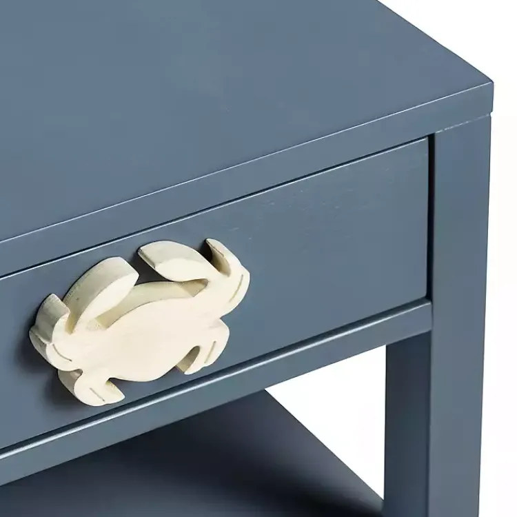 Accent & End Tables-Kirklands Home Crab Accent Table Blue