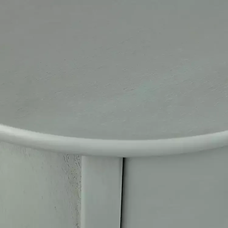 Accent & End Tables-Kirklands Home Round Beckly Accent Table Gray