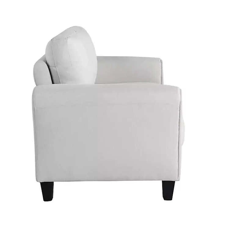 Sofas & Loveseats-Kirklands Home Oyster Walter Loveseat Ivory