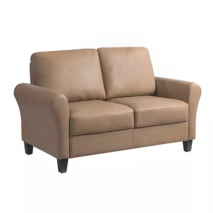 Sofas & Loveseats-Kirklands Home Light Walter Loveseat Brown