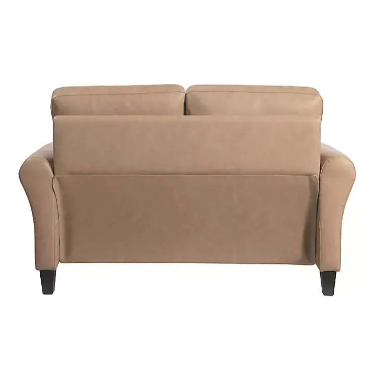 Sofas & Loveseats-Kirklands Home Light Walter Loveseat Brown