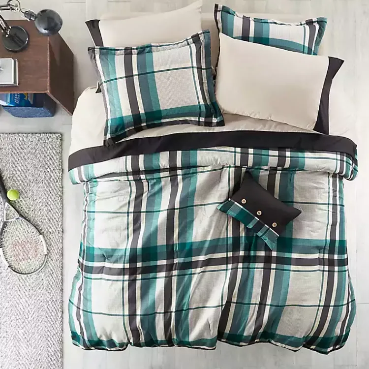 Comforters-Kirklands Home Roger Plaid 7-pc. Twin Comforter Set