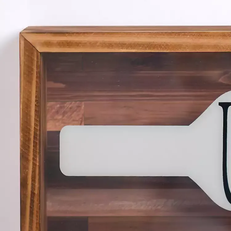 Wall Storage-Kirklands Home Uncork and Unwind Cork Holder Wall Plaque