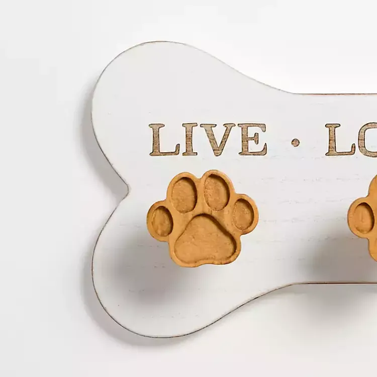 Hooks-Kirklands Home Pet Paw Print Wooden Wall Hooks