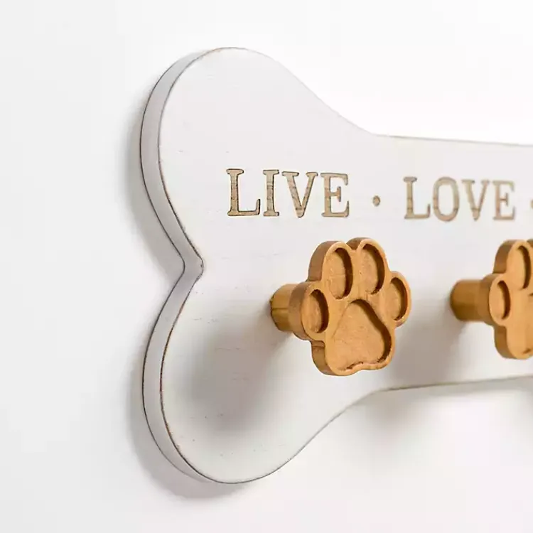 Hooks-Kirklands Home Pet Paw Print Wooden Wall Hooks