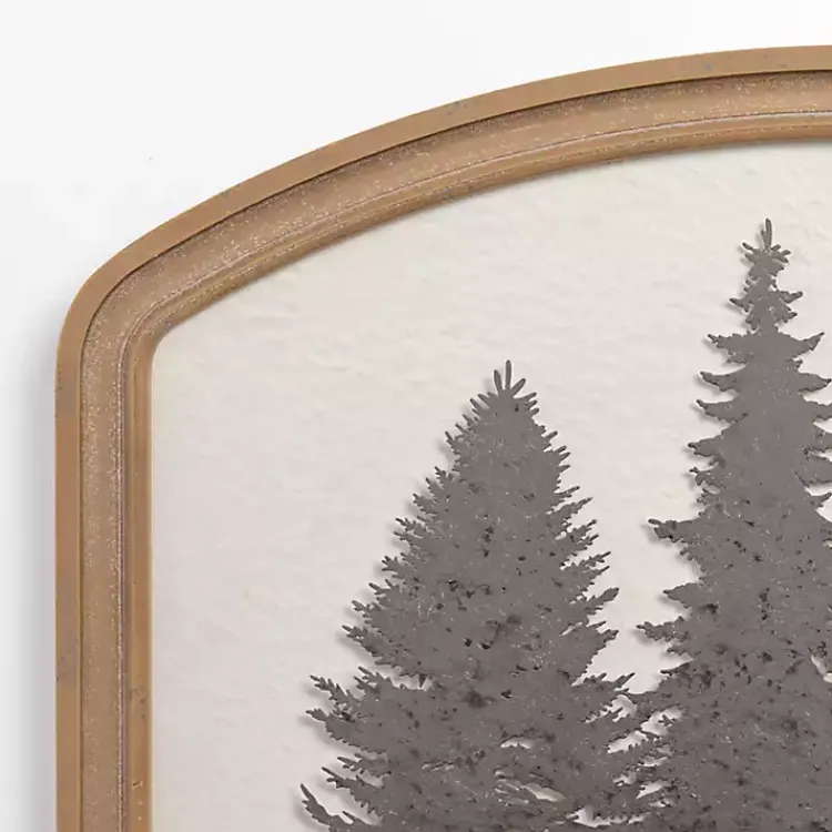 Wall Plaques-Kirklands Home Metal Tree Scene Framed Wall Plaque