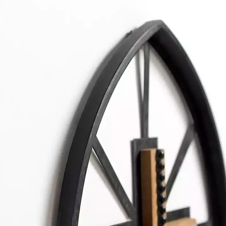 Wall Plaques-Kirklands Home Black Beaded Cross Wall Plaque