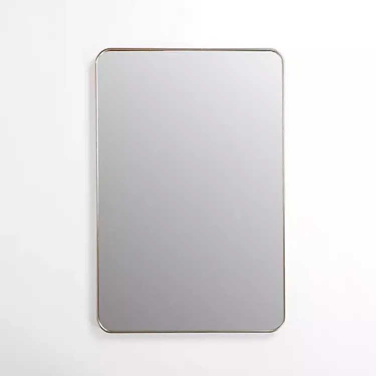 Framed Mirrors-Kirklands Home Champagne Nouveau Curved Corner Mirror