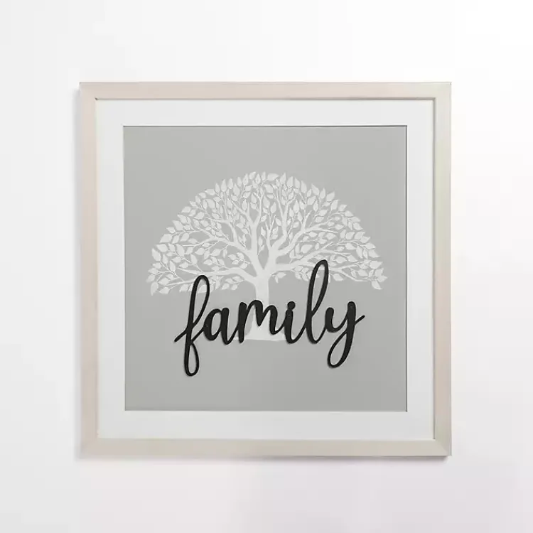 Wall Quotes & Signs-Kirklands Home Sage Family Tree Framed Wall Plaque