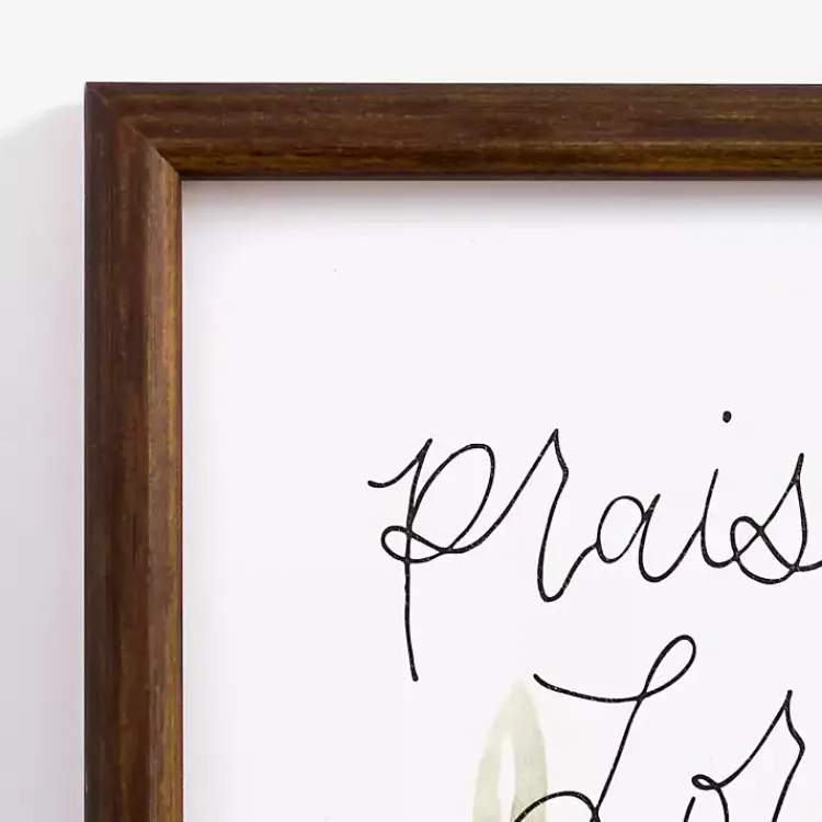 Wall Quotes & Signs-Kirklands Home Praise the Lord Framed Wall Plaque White