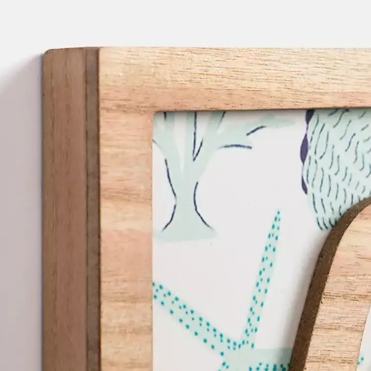 Wall Quotes & Signs-Kirklands Home Beach Seashell Print Wood Wall Plaque