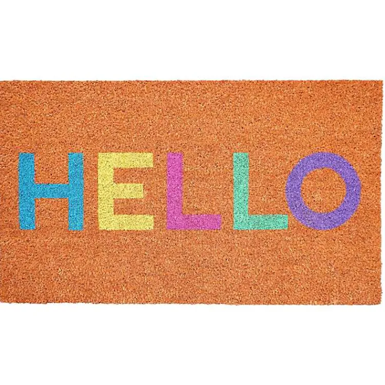 Doormats-Kirklands Home Colorful Hello Doormat
