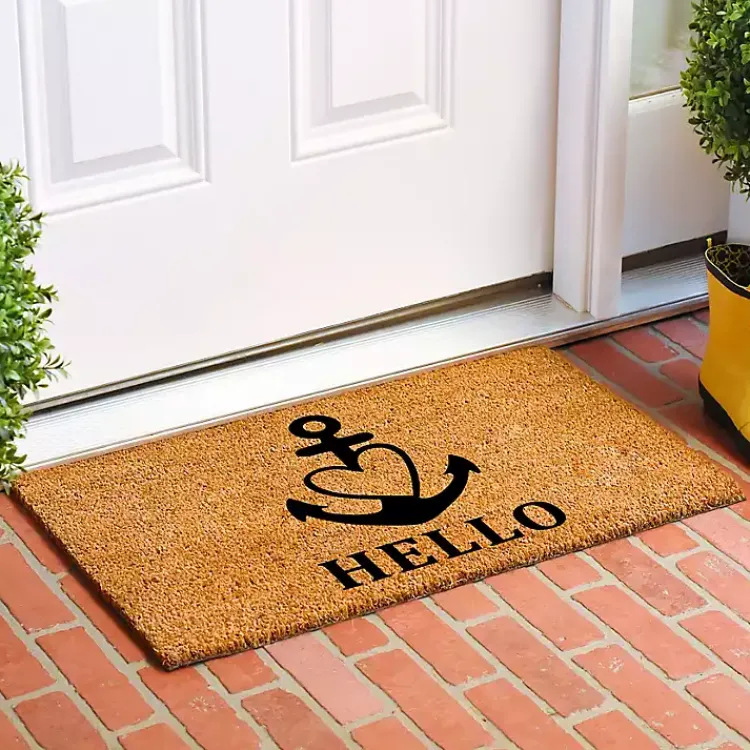 Doormats-Kirklands Home Hello Heart Anchor Doormat